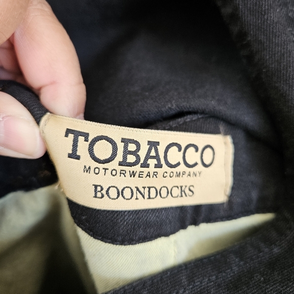 Tobacco Motorwear Company Black Boondocks Kelvar Lined Riding Overalls - Picture 14 of 16